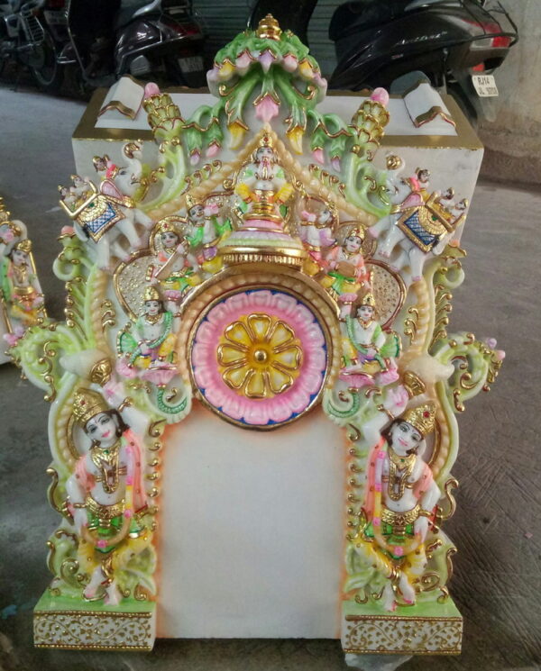 Marble Jain Parigraha Statue