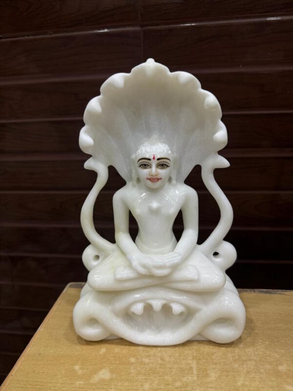HandCrafted Jain Parshwanath Statue With Snack