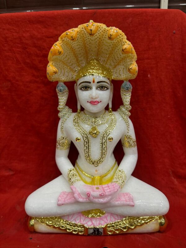 Jain Parshwanath Idol White Color
